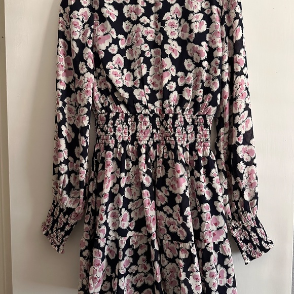 Long-Sleeve Drop-Waist Mini Dress - Picture 2 of 2